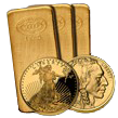 Gold Coins and Gold Bars