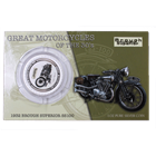1 oz Silver Classic Speedster of the 1930 Brough SS 100 Produced by the New Zealand Mint (.999 Pure Silver)
