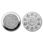 2011 Mexico Aztec Calendar 1 Kilo Silver Proof-Like Coin