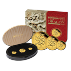 2012 3 Coin Proof Gold Lunar Year of the Dragon Set Perth Mint