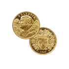 Gold Swiss 20 Franc Helvetia - (.1867 oz of Gold)
