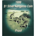 1999 Australian 1 oz Silver Proof Silver Kangaroo