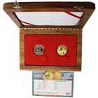 110 Years Kruger National Park 2 Coin 1/2 oz Gold Set (Worldwide mintage of only 200 sets with box and COA) (1 oz of Gold Total)