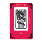 1 oz PAMP Suisse Lunar Dragon Silver Bar
