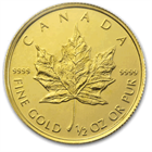 2012 1/2 oz Gold Canadian Maple Leaf