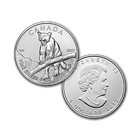 2012 Canadian 1 oz Silver .9999 Fine (Wild Life Series) "The Cougar" .