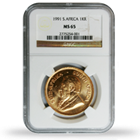 South African Gold Krugerrands - Certified