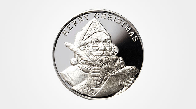 2015 Season's Greetings 1 oz Silver Round