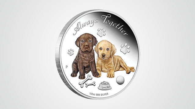 Always Together Dogs 1/2 oz Silver Proof Coin Video