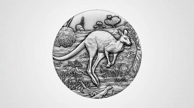 2016 2 oz Antiqued Silver Kangaroo Product Video