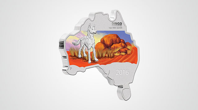 Map-Shaped Dingo 1 oz Proof Silver Coin Video
