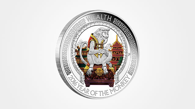 2016 Lunar 2 coin Proof Silver Monkey Set