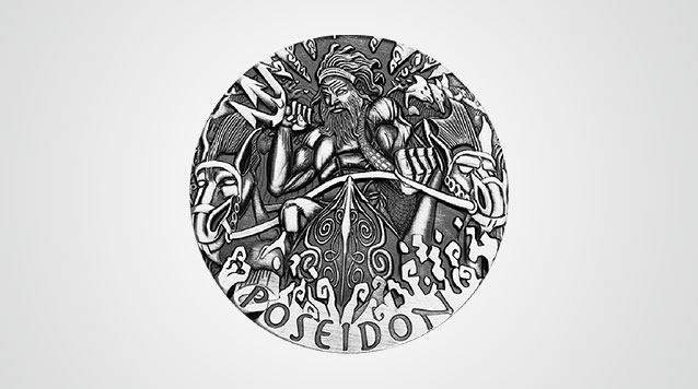 2014 Poseidon Gods Of Olympus 2 oz High Relief Silver Coin Australia Perth Mint Video
