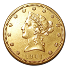 $10 Liberty Gold Eagle (Very Fine) - Random Date