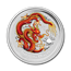 2012 Year of the Dragon Gemstone Eye- 1 Kilo Silver Coin 