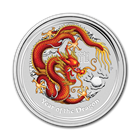 2012 Year of the Dragon Gemstone Eye- 1 Kilo Silver Coin 