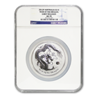 2012 Year of the Dragon 10 oz Silver Coin NGC MS70 Early Release