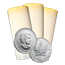2012 1 oz Canadian Maple Leaf Mint tube of 25 Silver Coins .9999 Fine! (Brilliant Uncirculated)