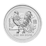 2005 2 oz Silver Perth Mint Lunar Year of the Rooster 