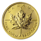 2012 1/4 oz Gold Canadian Maple Leaf Coins