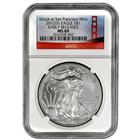 2012 Silver American Eagle: S Mint Bridge Label NGC MS69 Early Release