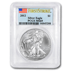 2012 1 oz Silver American Eagle MS-69 PCGS First Strike