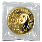 1986 1 oz Gold Chinese Panda (Sealed In Original Plastic)