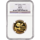 1982 (1/2 oz) Gold Chinese Panda - MS-64 NGC (Mintage of 13,391)