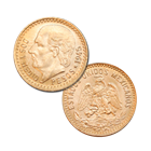 Gold Mexican 2 1/2 Pesos - (.0603 oz Gold)