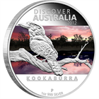 2012 1 oz Proof Silver Discover Australia - Kookaburra