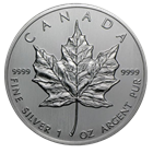 1988 1 oz Silver Canadian Maple Leaf - Sealed in Original Mint Plastic