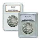 1878-1904 Morgan Silver Dollars - MS-63 NGC/PCGS