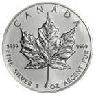 1989 1 oz Silver Canadian Maple Leaf - Sealed in Original Mint Plastic 