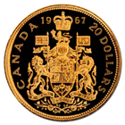 1967 Canadian Gold $20 Coin (Confederation) - .5288 AGW