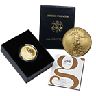 2008-W 1 oz Burnished Gold American Eagle (w/Box & COA) - Mintage of ONLY 11,908 Coins!