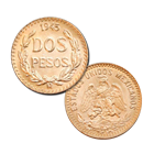 Gold Mexican 2 Pesos - (.04823 oz Gold)