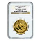 1988 1 oz Gold Chinese Panda NGC PF67 Ultra Cameo