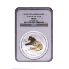 2010 Year of the Tiger 1 oz Gilded Silver Coin NGC MS69