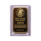 1 oz Engelhard Gold Bar .9999 Fine (With Assay)