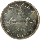 1950 - 1952 Canadian Silver Dollars 