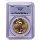 2005 1 oz American Gold Eagle PCGS MS70