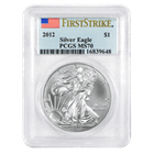 2012 1 oz Silver American Eagle MS-70 PCGS First Strike