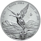 2003 1 oz Silver Mexican Libertad - Mintage of only 805,000