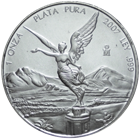 2007 1 oz Silver Mexican Libertad Coins - Mintage of only 200,000!