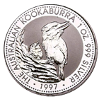 1997 1 oz Australian Silver Kookaburra Coins