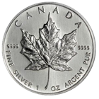 1999 1 oz Silver Canadian Maple Leaf Coins