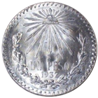 1920-1945 Mexican Silver 1 Peso Silver Cap and Ray - ASW .3856 (circulated)