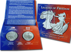 2003 Silver Eagle & 2002 Silver Britannia Legacies of Freedom Set (Sealed in Original Plastic)