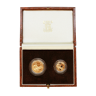 1988 Gold Britannia 2 Coin Proof Set (.35 oz of Gold) - Mintage of 7,500