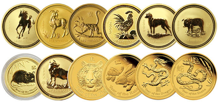 Australian Perth Mint Lunar Series Gold Coins